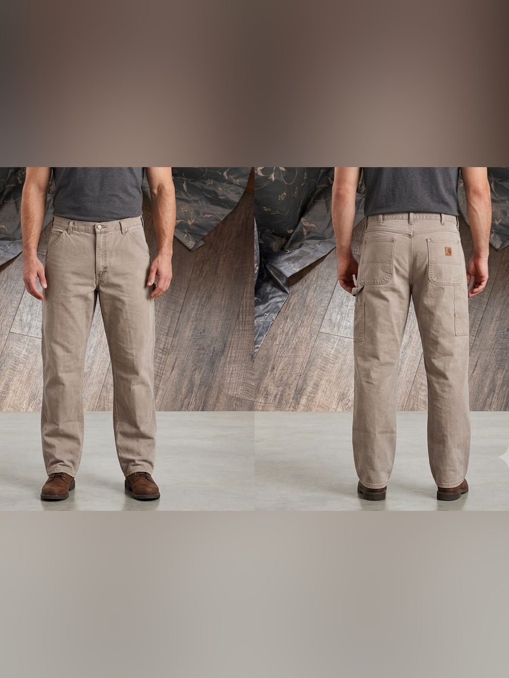 Wrangler Men's Cargo Pants in Grayish Taupe